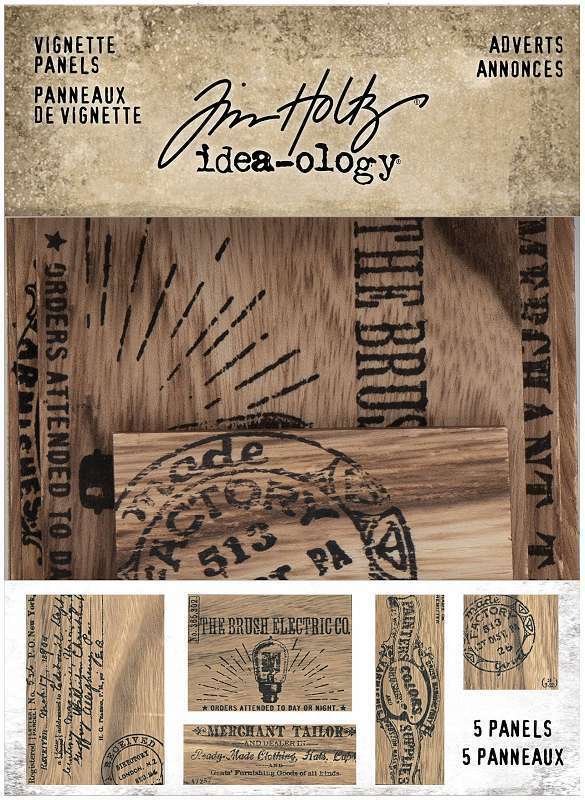 Tim Holtz - idea-ology - Adverts Vignette Panels