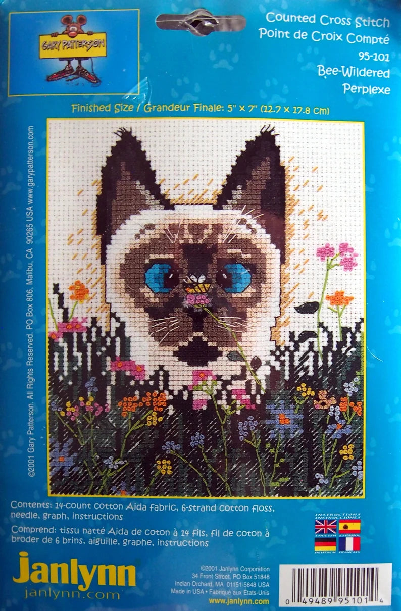 Janlynn - Gary Patterson - Bee-Wildered Counted Cross Stitch