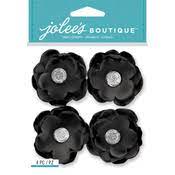 Jolee's Boutique - Black Gem Florals Stickers