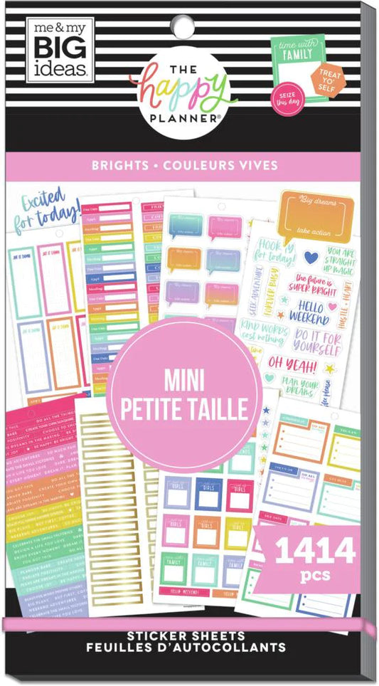 The Happy Planner - Mini Brights - 1414 pieces