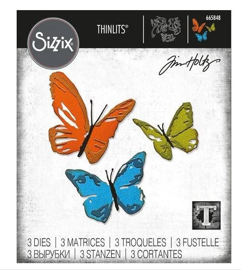 Sizzix Thinlits - Brushstroke Butterflies