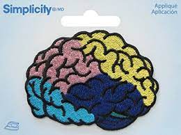 Simplicity - Multicolor Brain Applique