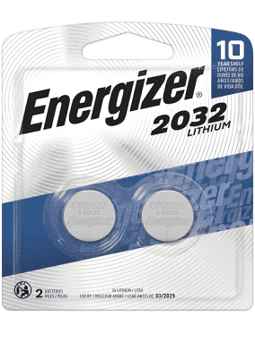 Energizer 2032 Batteries (2 Pack), 3V Lithium Coin Batteries 