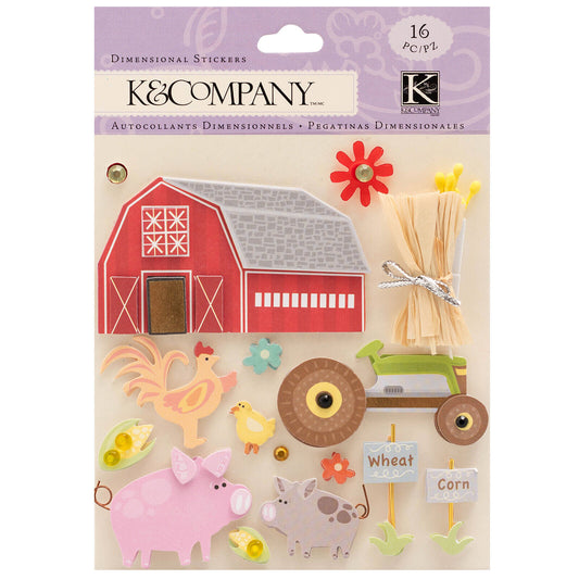 K & Company - Farm Life Dimensional Stickers