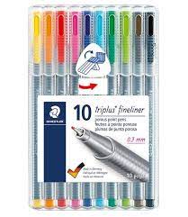 Staedtler - Triplus Fineliner Pens - 0.3mm - 10 Pack