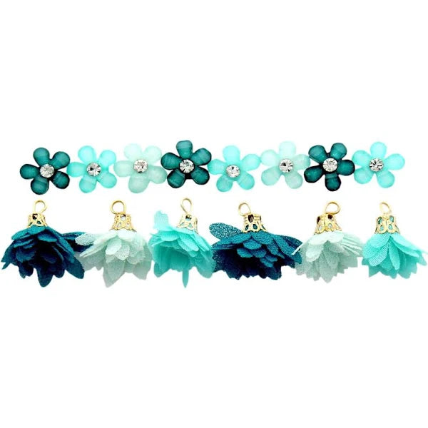 Dress It Up - Flower Combo - Turquoise