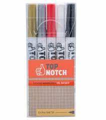 Top Notch - Oil Based Paint Markers - Extra Fine Tip