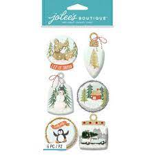 Jolee's Boutique - Ornament Snow Globes Stickers