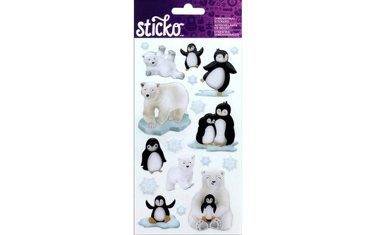 Sticko - Penguins & Polar Bears Dimensional Stickers