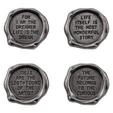 Tim Holtz - Idea-ology - Quote Seals - 4 pc