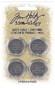 Tim Holtz - Idea-ology - Quote Seals - 4 pc