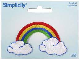 Simplicity - Rainbow with Clouds Applique