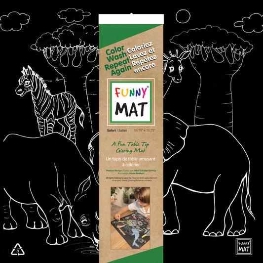 Funny Mat® - Safari Table Top Reusable Chalk Mat