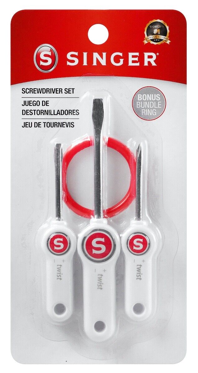 Singer - Screwdriver Set with Bonus Bundle Ring