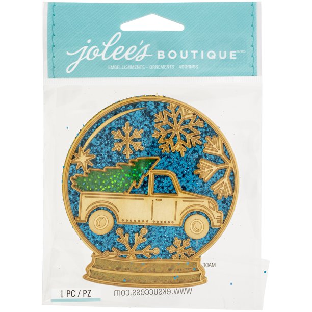 Jolee's Boutique - Snowglobe Wood Embellishment