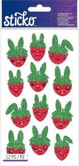 Sticko - Straw-Bunnies Stickers