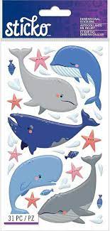 Sticko - Whale Dimensional Stickers